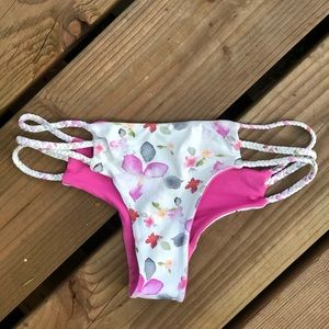 San Lorenzo braided thong bikini bottoms